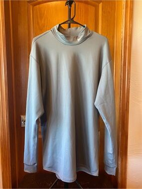 Nike Men's Grey Long Sleeve Mock Neck Dri Fit Shirt